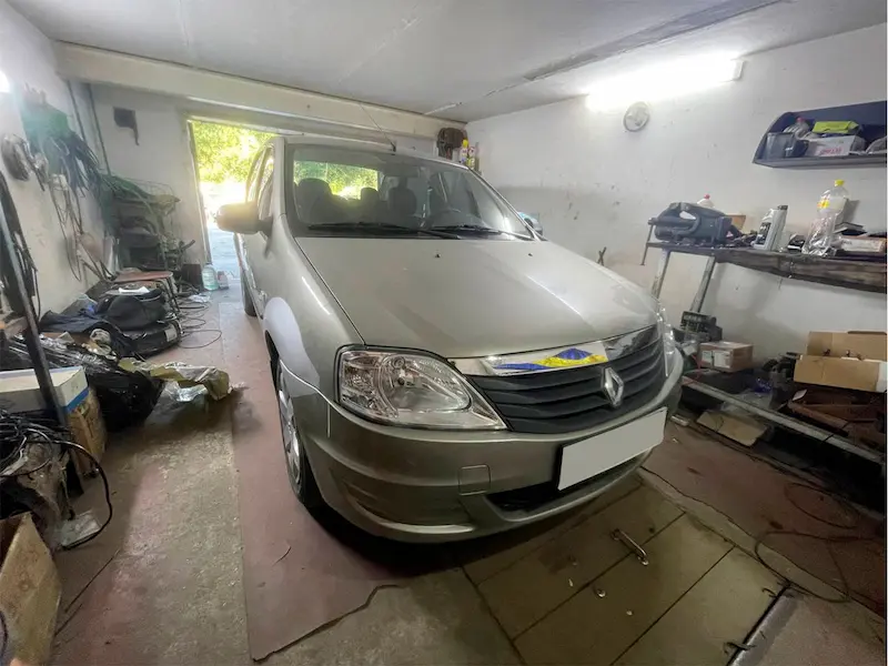 Встановлення ГБО на Renault Logan у Запоріжжі загальний вигляд